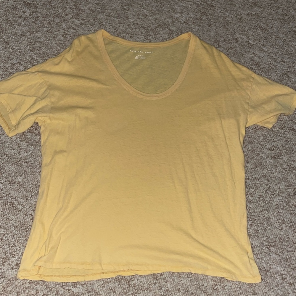 American Eagle yellow oversized tshirt
